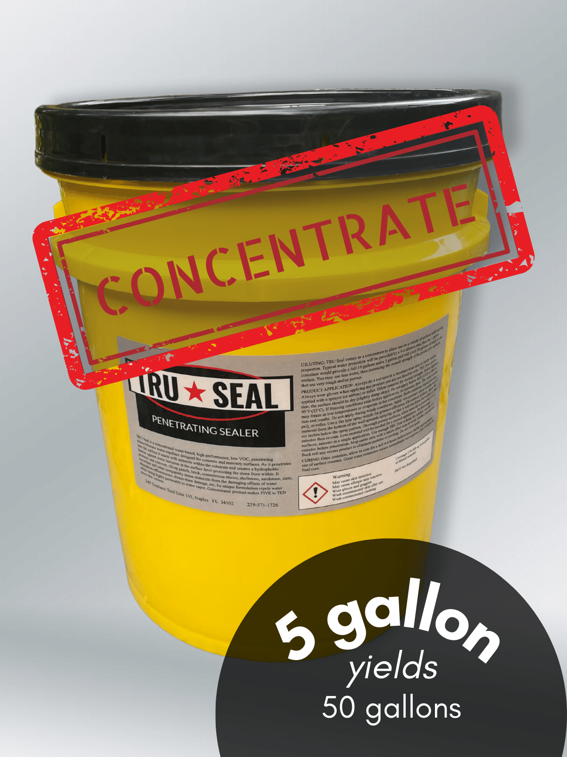 5 gallon, CONCENTRATE Penetrating Sealer